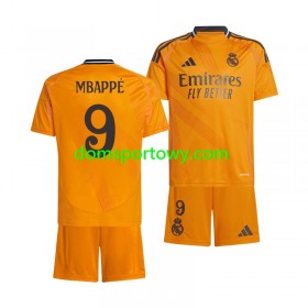 Koszulka Real Madryt Kylian Mbappé 9 Dziecięcy Wyjazdowe Koszulki Piłkarskie 2024-2025 Krótki Rękaw